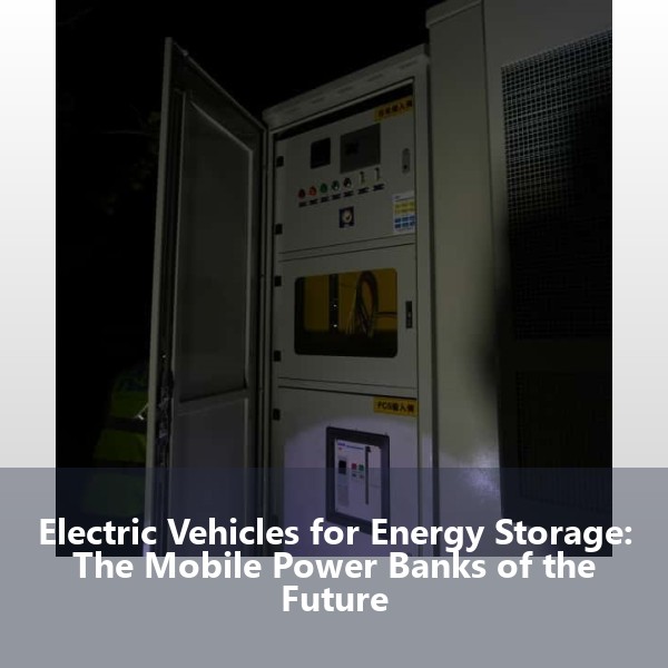 Electric Vehicles for Energy Storage: The Mobile Power Banks of the Future